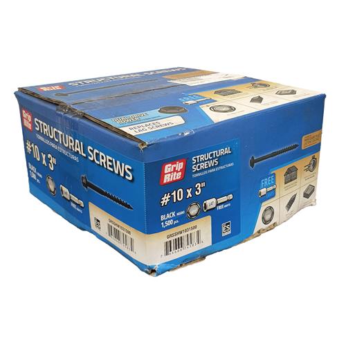Wholesale GRIP-RITE 1500PC STRUCTURAL SCREWS #10x3''