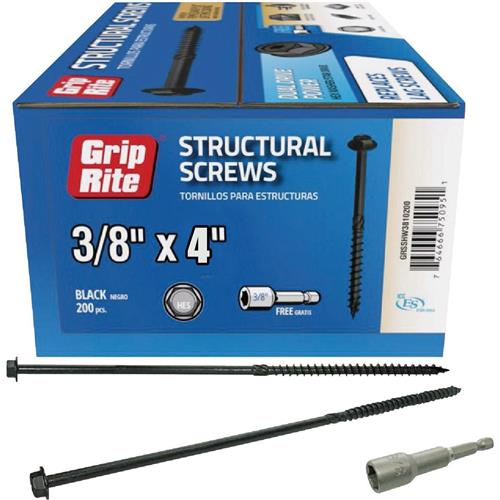 Wholesale GRIP-RITE 500PC STRUCTURAL SCREWS 3/8x3-1/2''