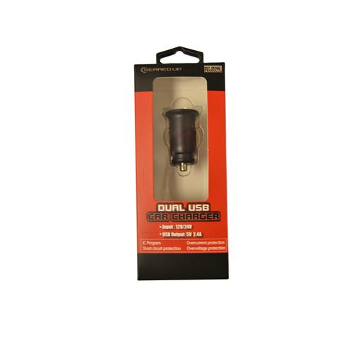 Wholesale ZDUAL USB CAR CHARGER 5V 2.4AMP 12 OR 24 VOLT