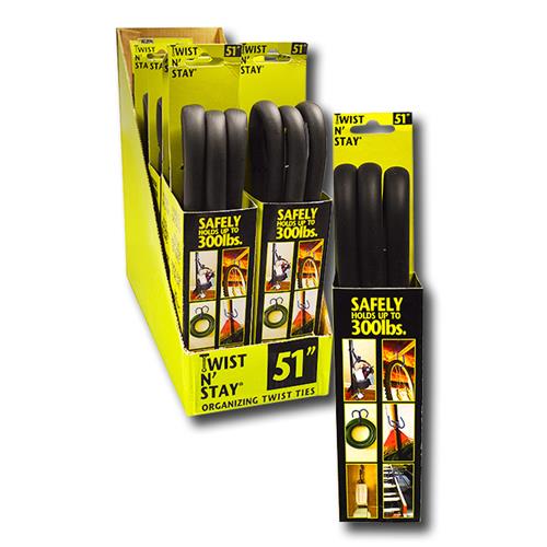 Wholesale Viper Twist N' Stay Organizing Twist Ties 34". 6 ct.