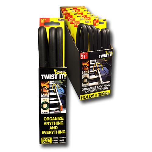 Wholesale Viper Twist N' Stay Organizing Twist Ties 51". Single