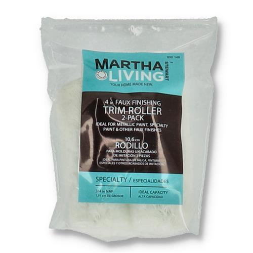 Wholesale MARTHA STEWART 2PK 4'' FAUX FINISHING TRIM ROLLER 3/4'' NAP