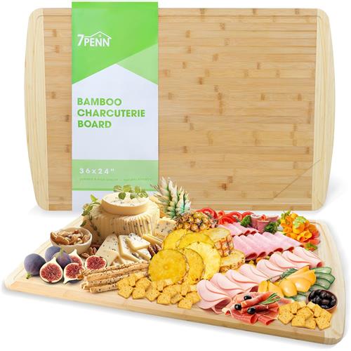 Wholesale Z7PENN 36x24'' BAMBOO CHARCUTERIE BOARD & SERVING TRAY