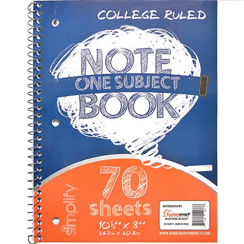 Wholesale zNOTEBOOK 1 SUBJECT 70 SHEET COLLEGE RULED