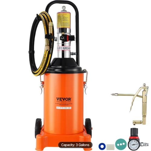 Wholesale VEVOR 3 GALLON AIR OPERATED GREASE PUMP WITH 13' HOSE & GREASE GUN