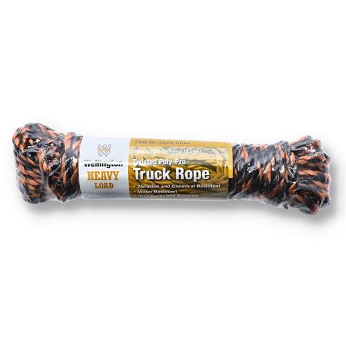 Wholesale 50'x3/8'' TWISTED POLY TRUCK ROPE 250LB WLL