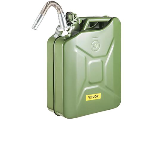 Wholesale VEVOR 5.3 GALLON GREEN METAL JERRY GAS CAN WITH FLEXIBLE SPOUT