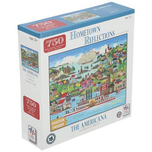 Wholesale 750PC HOMETOWN REFLECTIONS THE AMERICANA PUZZLE