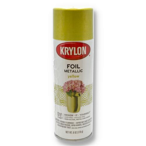 Wholesale KRYLON FOIL METALLIC 6OZ SPRAY PAINT YELLOW