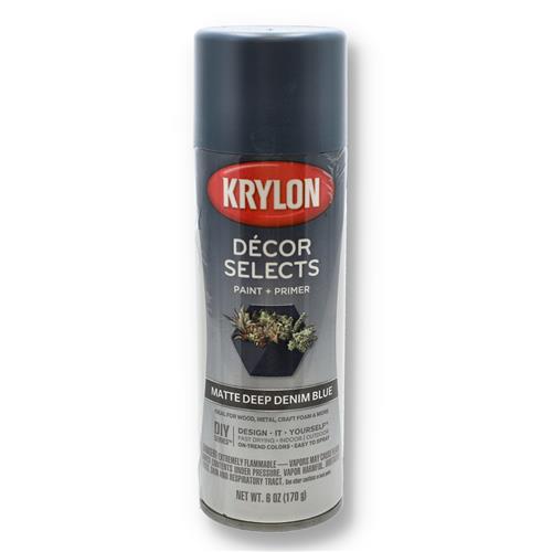 Wholesale KRYLON DECOR SELECTS 6OZ PAINT & PRIMER MATTE DEEP DENIM BLUE