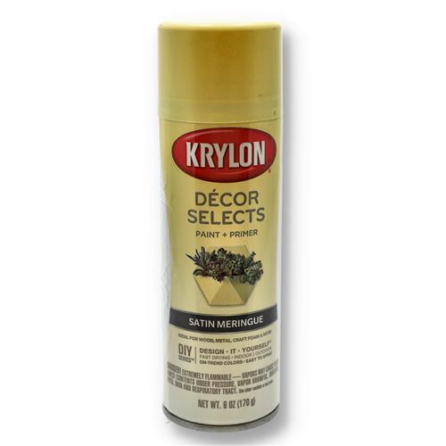 Wholesale KRYLON DECOR SELECTS 6OZ PAINT & PRIMER SATIN MERINGUE