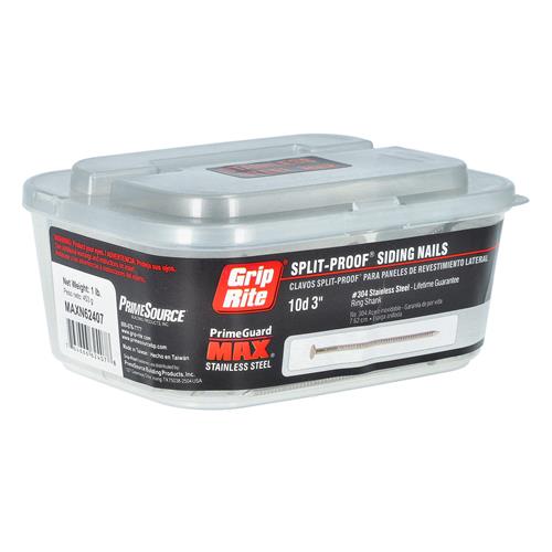 Wholesale GRIP-RITE 1LB STAINLESS SIDING NAILS 3'' 10D RING SHANK