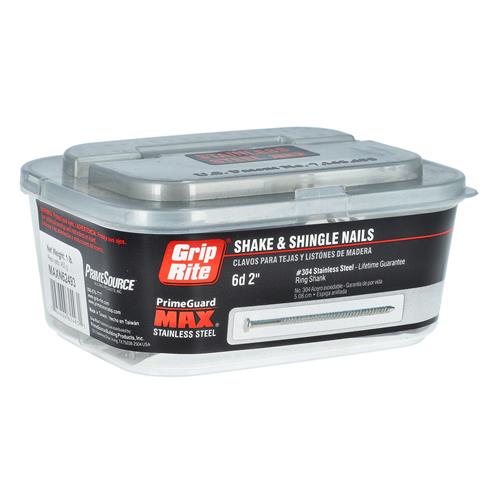 Wholesale GRIP-RITE 1LB STAINLESS SHAKE & SHINGLE NAILS 2'' 6D