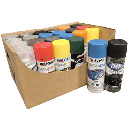 Wholesale 11oz PEEL & COAT SPRAY PAINT ASSORTED COLORS MIXED TO THE CASE