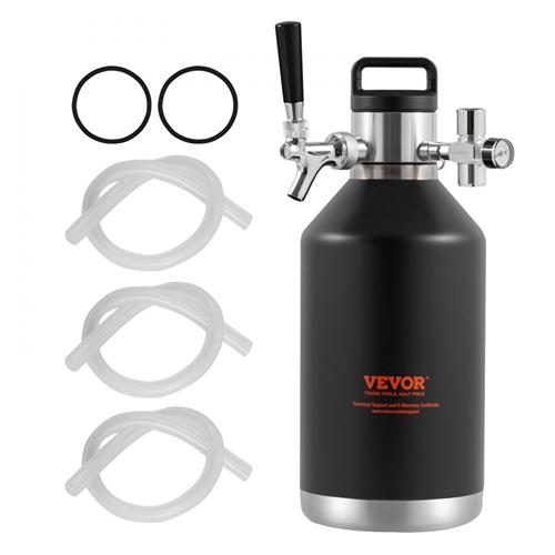 Wholesale VEVOR 128 OZ BEER GROWLER PRESSURIZED TAP SYSTEM WITH KEG