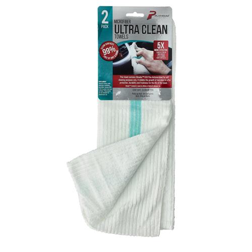 Wholesale 2PK PLATINUM ULTRA CLEAN MICROFIBER TOWELS