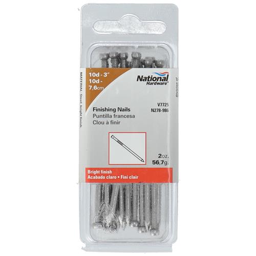 Wholesale Z2oz 10d3'' BRIGHT FINISHING NAILS GLW