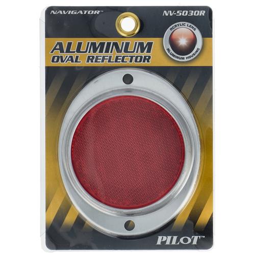 Wholesale zRED ALUMINUM OVAL REFLECTOR 4"