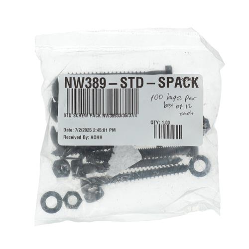 Wholesale STD 12CT BLACK SCREW PACK NW38933/35/37/44/4547