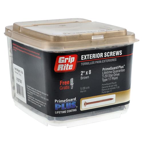 Wholesale GRIP-RITE 5LB DECK SCEWS 2''x8 T-20 STAR DRIVE TYPE 17 POINT