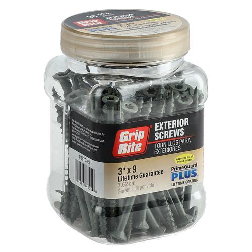 Wholesale GRIP-RITE 90PC DECK SCREWS #9x3'' T-25 TYPE 17 POINT GREEN