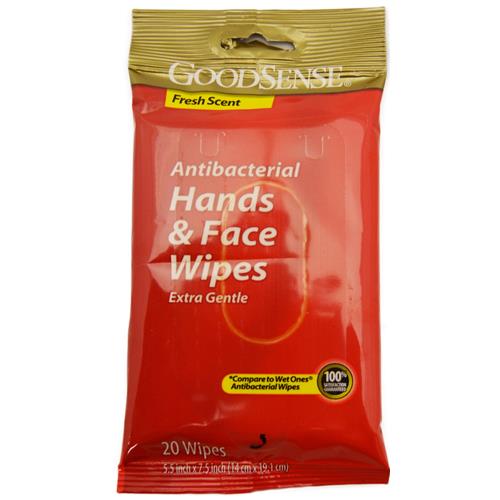 Wholesale use #HS-01158 Good Sense AB hand and face wipes 20ct
