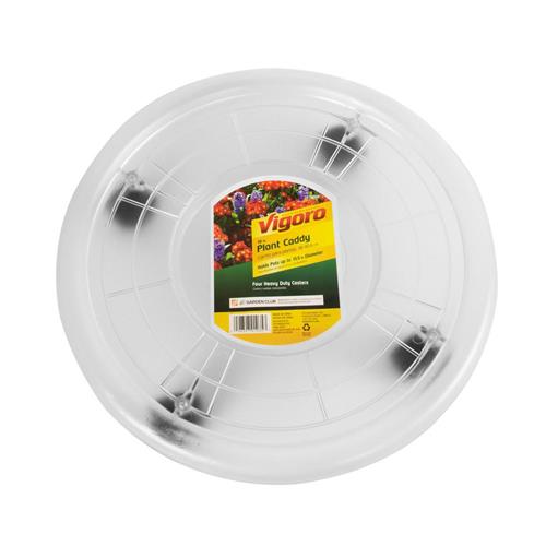 Wholesale 16'' 4 CASTER CLEAR PLASTIC PLANT CADDY