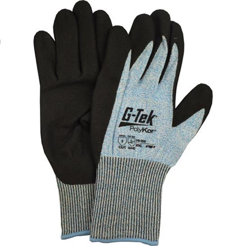 Wholesale ZDipped Glove, G-Tek, Sz 2x, Coated Palm And Fingers, Blk ...