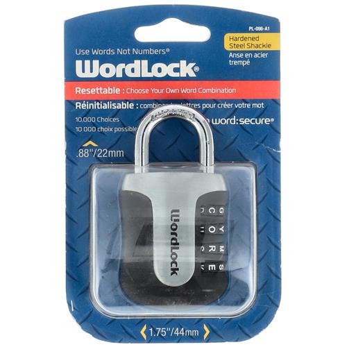 Wholesale Z1.75'' WORDLOCK 4 DIAL PADLOCK