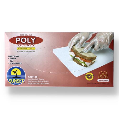 Wholesale 500PC DISPOSABLE POLY GLOVES LARGE