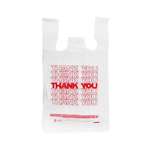 Wholesale Thank You T-Shirt Shopping Bag 1/6 - 18MIC Thick 11