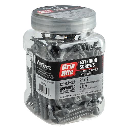 Wholesale GRIP-RITE 150PC DECK SCREWS #7x2'' #2PH SHARP POINT GREY