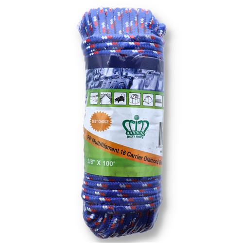 Wholesale 3/8" x 100'  DIAMOND BRAIDED POLY ROPE