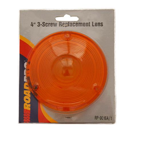 Wholesale 4" LENS REPLACEMENT 3 SCREW AMBER