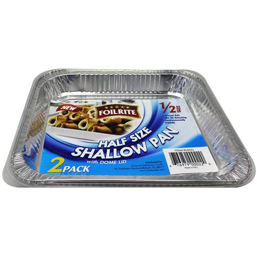Wholesale 2PK HALF SIZE SHALLOW PAN WITH DOME LIDS