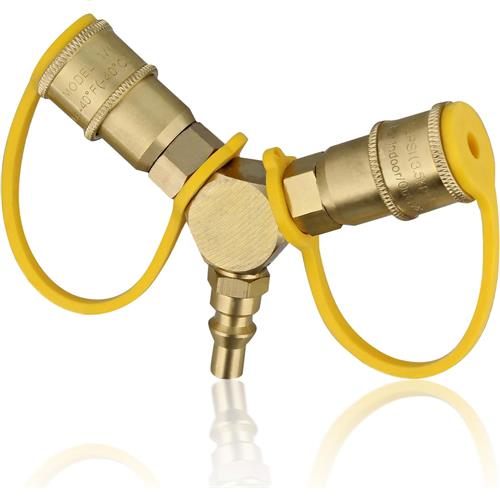 Wholesale 1/4'' PROPANE QUICK CONNECT GAS LINE SPLITTER