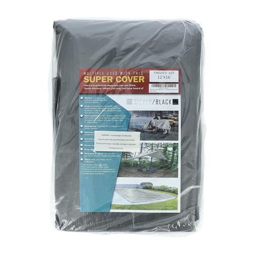 Wholesale TARP 12X16 SILVER/BLACK 192FT² 10 MIL