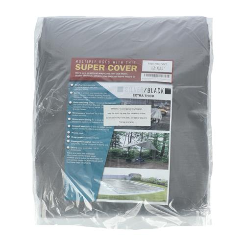 Wholesale TARP SILVER/BLACK 300FT² 20 MIL