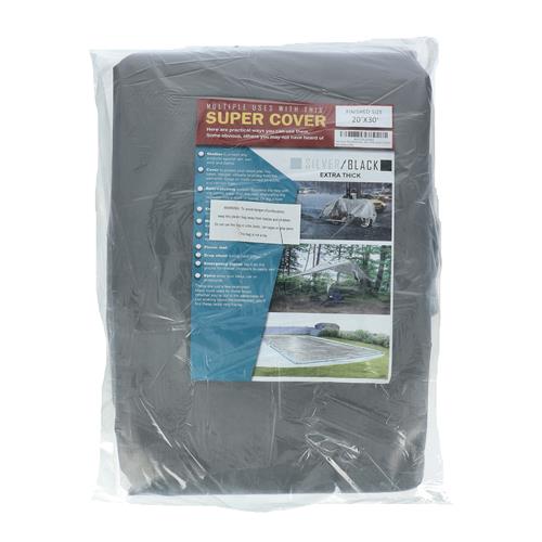 Wholesale TARP SILVER/BLACK 600FT² 20 MIL