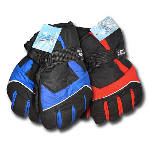 Wholesale Men's Microfleece Ski Gloves Assorted L, XL, 2XL