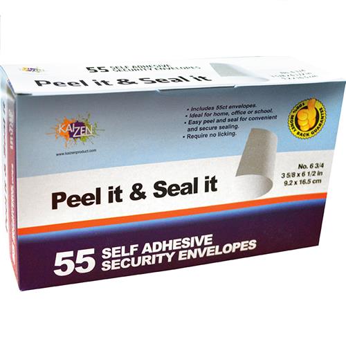 Wholesale Peel & Seal  Security White Envelopes #6.75