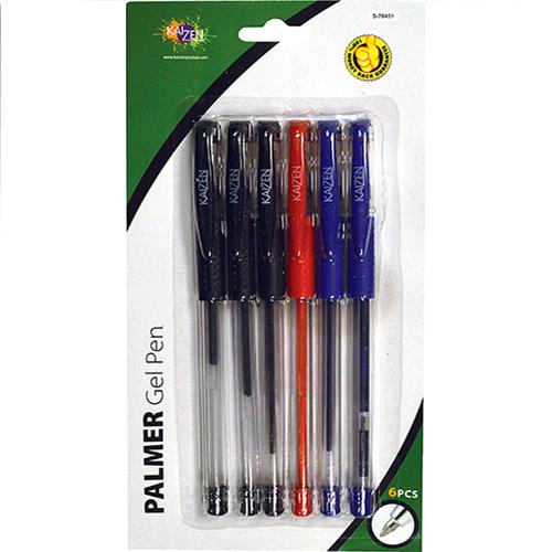 Wholesale Gel Pen 3 Colors 3 Black, 2 Blue, 1 Red