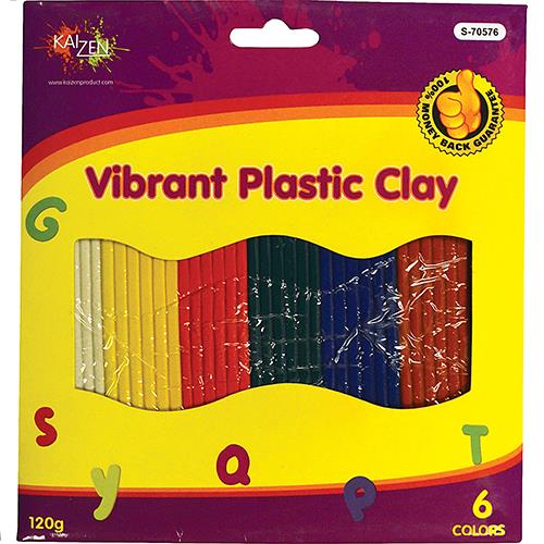 Wholesale Vibrant Plastic Clay 6 Colors