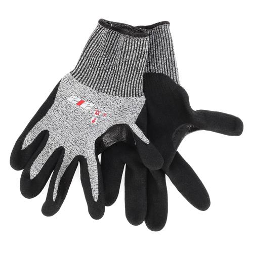 Wholesale 212-GLV-SEAMLESS SANDY NITRILE ANSI CUT 4, GRAY, LG, 12PK