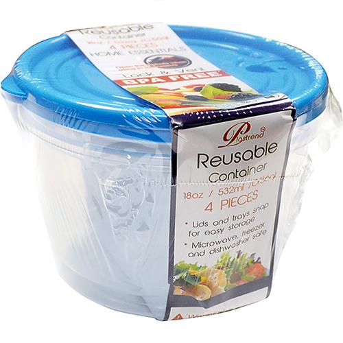 Wholesale 2 Pack Lock & Vent Food Container Round