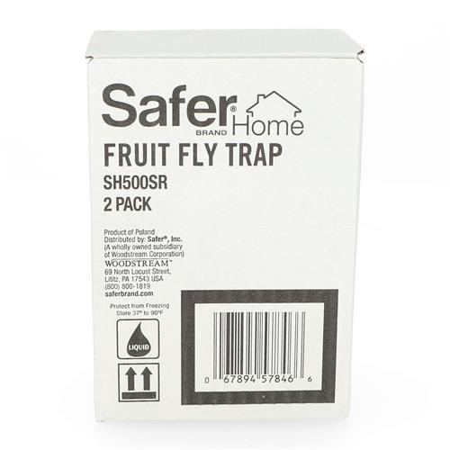 Wholesale (RES T3,U) PACK OF 2 SAFER BRAND FRUIT FLY TRAP -NO ADVERTISING OR INTERNET SALE