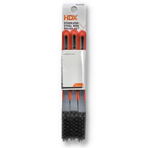 Wholesale ZHDX 3PK STAINLESS MINI WIRE BRUSH