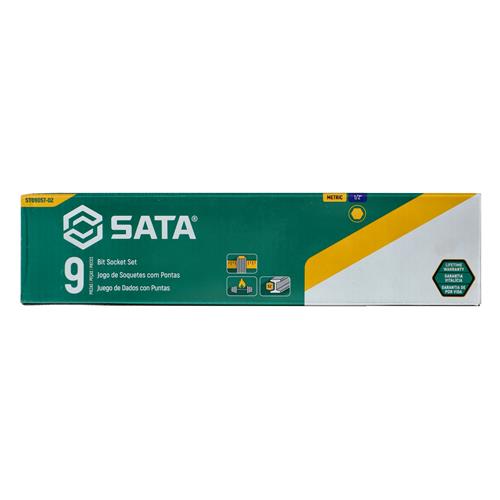 Wholesale ZSATA 9PC 1/2'' DRIVE HEX BIT SOCKETS ON RAIL 4-17MM