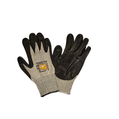 Wholesale ZCut Glove TenActiv 2XL Gry Composite Knit ANSI A4 Blk Ntrl Foam Palm Coat
