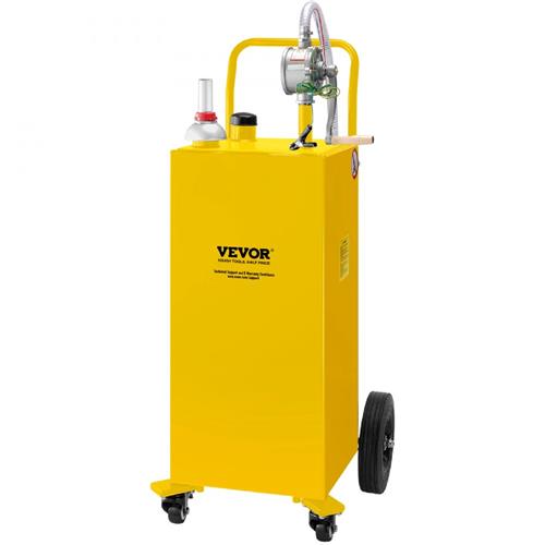 Wholesale VEVOR 30 GALLON DIESEL FUEL CADDY WITH MANUAL TRANSFER PUMP 4 WHEELS